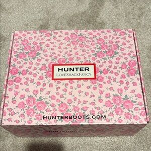 Hunter Pink Floral Boots